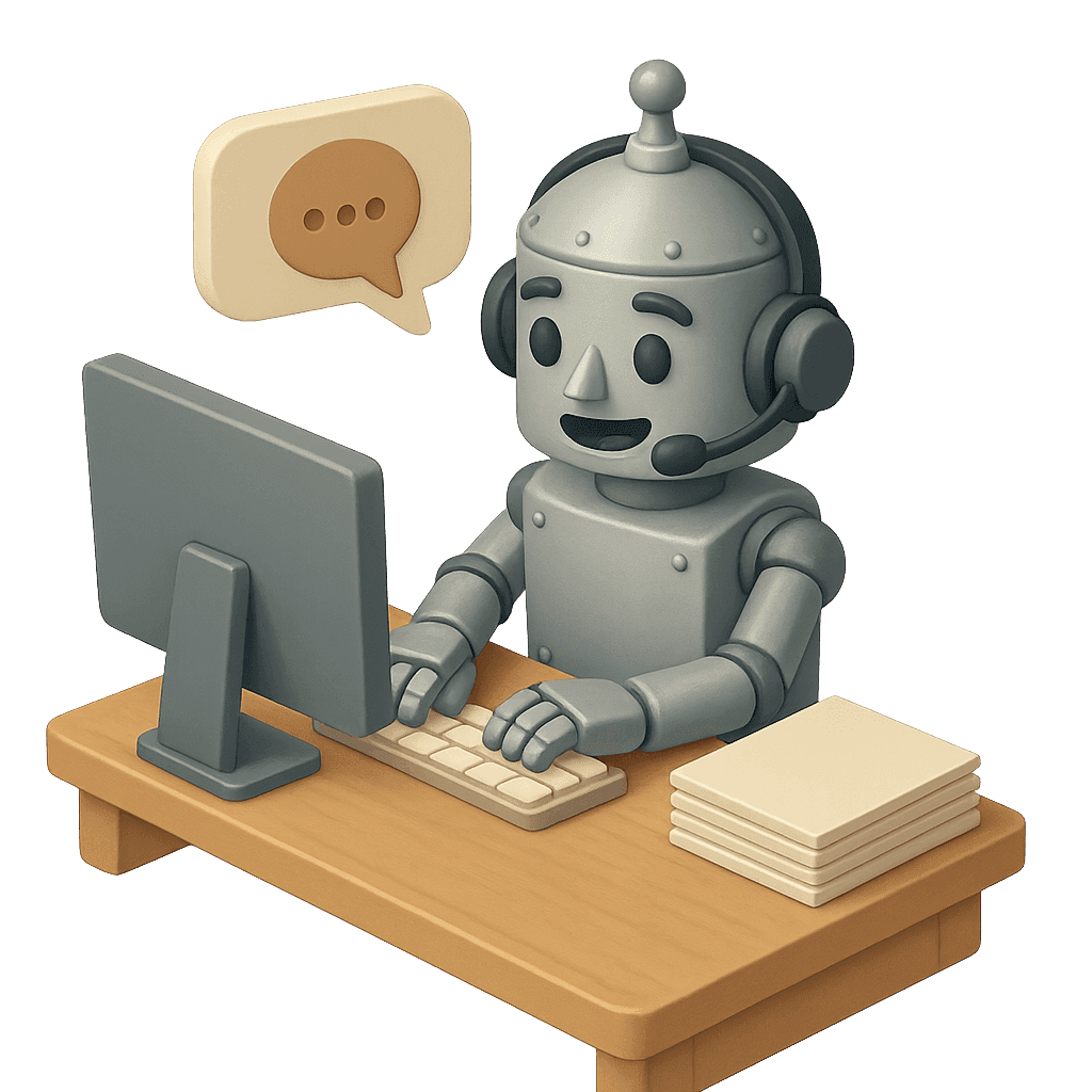 AI-powered travel support illustration